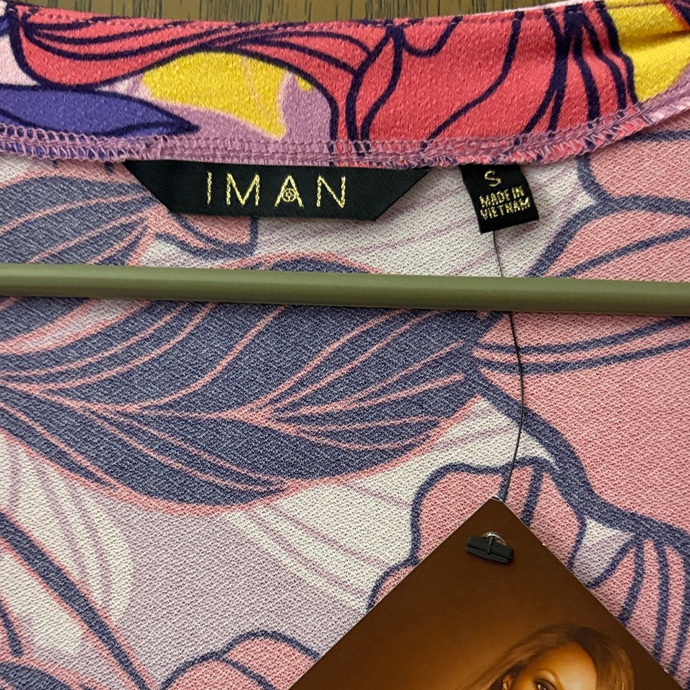 IMAN Multicolor Floral Open Cardigan - Picture 2 of 7